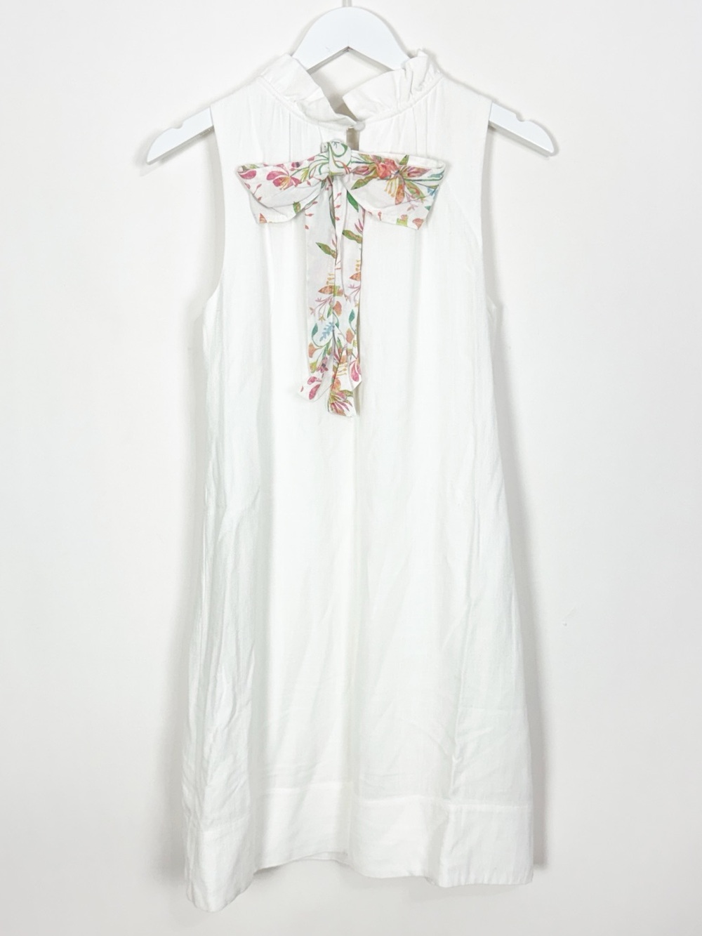 Abbey Glass White Bow Dress